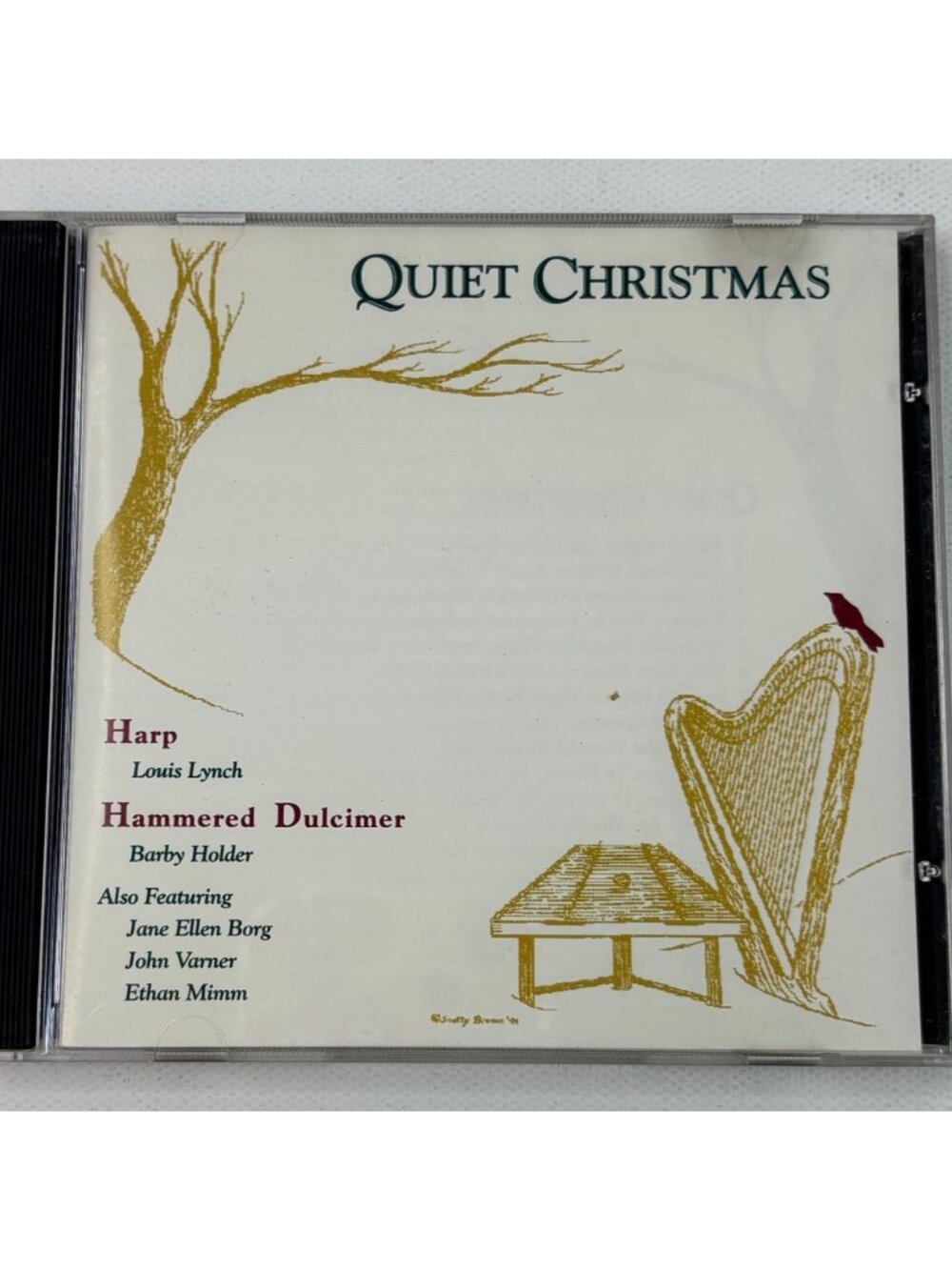 Quiet Christmas - Harp & Hammered Dulcimer 2001 CD Louis Lynch Barby Holder Holi